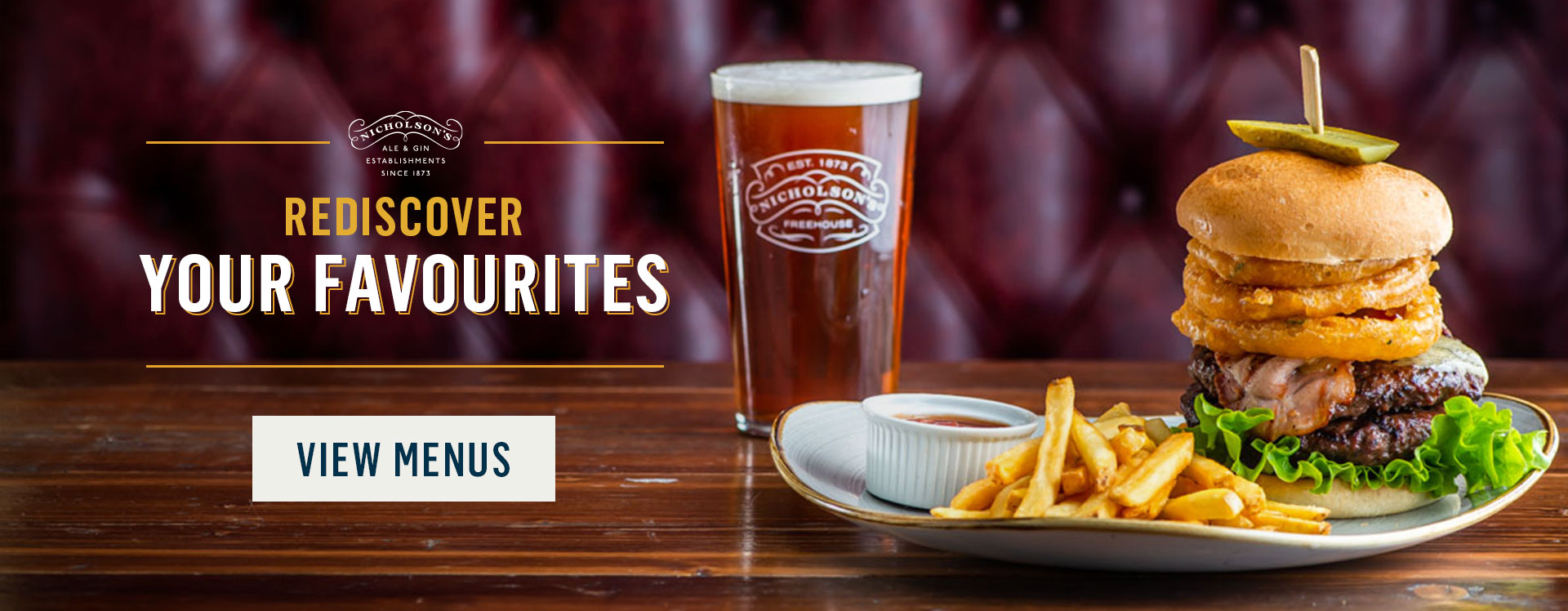 Rediscover your favourites at The Bear and Staff